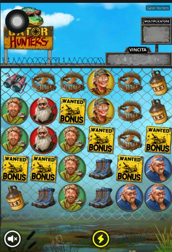 Six wanted bonus scatters on Gator Hunters slot